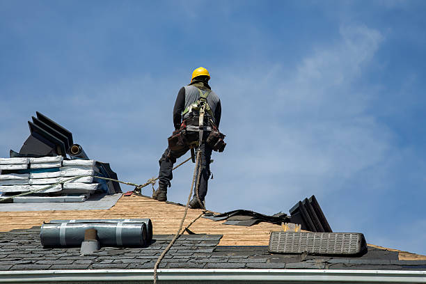 Professional Flat Roof Repair technician working in Barclay, NJ
